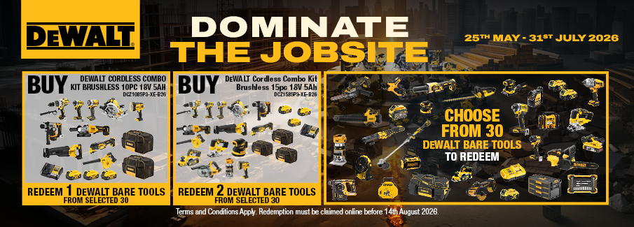 DEWALT Dominate the Jobsite 25 May-31 July 2026